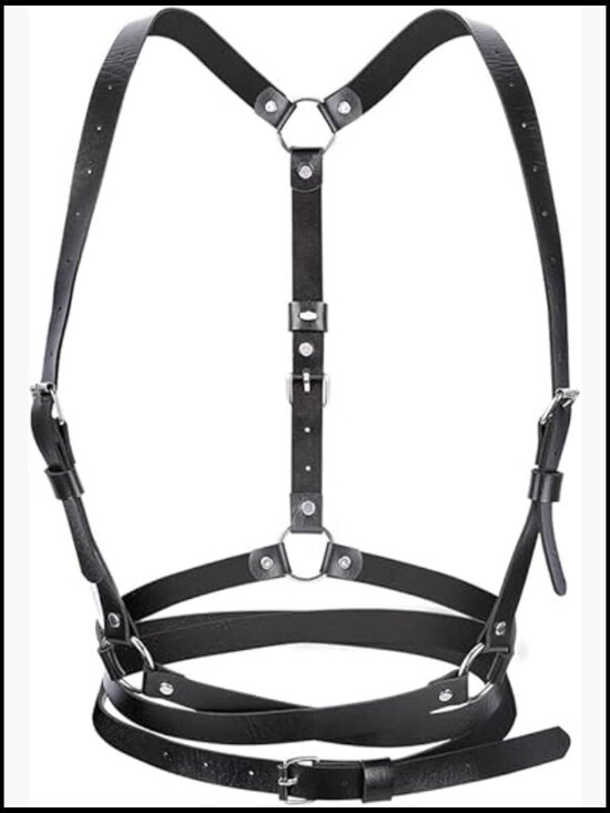 Punk Waist Leather Chain Belt Harness Strappy Adjustable Body Accessories main image 5